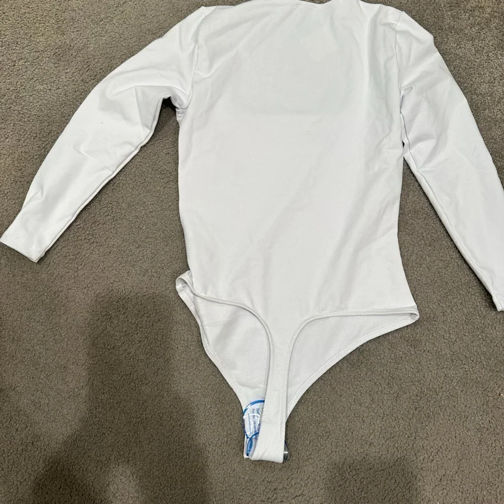 Free People Truth Or Square Bodysuit in White